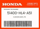 Honda Genuine Cushion Assy., Fr. 51400-HL4-A51 New. Price: $147.15.