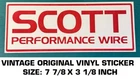Scott Performance Wire Vintage Original Vinyl Decal Sticker - Racing Engine Used. Price: $7.25.