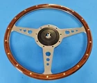 New 14" Laminated Wood Steering Wheel & Hub Adaptor Triumph TR4A TR250 TR6. Price: $289.95.