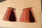 1960-1965 Ford Falcon Comet Front Coil Spring Shields, Primed Shock Tower Used. Price: $65.00.