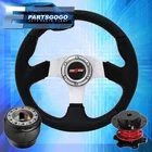 For 89-98 240SX 6 Bolt Aluminum Center Steering Wheel+red Quick Release +adapter New. Price: $49.99.