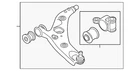 Genuine Mazda Lower Control Arm K0V8-34-300 New. Price: $236.94.