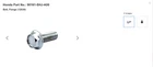 (1) Bnib Oem 05-23 Honda Engine Cradle Front / Rear Support Bolt, Flange (12X30) New. Price: $19.95.