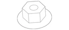 Genuine Volvo Top Nut 30622883 New. Price: $13.27.