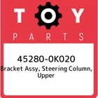45280-0K020 Toyota Bracket Assy, Steering Column, Upper 452800K020, New Genuine. Price: $185.66.