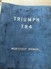 Rare Factory Triumph & TR4A - Workshop Repair Manual Used. Price: $129.95.