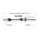 Front Passenger Right Cv Axle Shaft Surtrack NI-8359 For Nissan Juke 2011-14 Awd New. Price: $127.77.