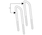 Genuine Ford U-bolt BC3Z-5705-N New. Price: $9.60.