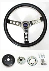 1965-1966 Galaxie Grant Black Steering Wheel Chrome Spokes 13 1/2" Horn Kit New. Price: $119.92.