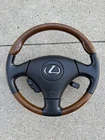 02-08 Lexus SC430 Driver Steering Wheel Wood Grain Black Leather Oem Used. Price: $149.99.