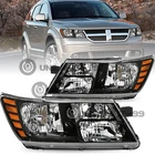 For 2009-2020 Dodge Journey Black Chrome Headlights Assembly Pair Left & Right New. Price: $77.50.