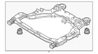 Genuine 2013-2019 Ford Taurus Engine Cradle Frame DG1Z-5C145-J New. Price: $554.31.