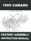 Jegs Factory Assembly Instruction Manual For 1969 Chevrolet Camaro New. Price: $26.99.