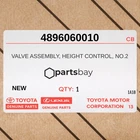 Genuine 2003-2009 Lexus GX470 Valve Assy Height Control NO.2 4896060010 New. Price: $225.00.