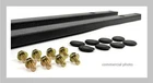 555-5212 Steeda Mustang Coupe Full-length Jacking Rails (2015 2026) Pair New. Price: $179.99.