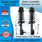 Monroe Oem Front Strut W/sway Bar Links For 2010-2014 Honda Insight 9YR Warranty New. Price: $208.54.