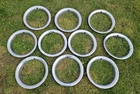 Lot Of 10 Vintage Stainless Beauty Rings Gm 15" Rally Wheels Set 4 Trim Rims Used. Price: $229.00.