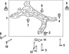 Ford Oem 11-15 Explorer-susp Crossmember Rear Bolt W717859S439 New. Price: $6.00.