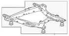 Genuine Gm Drivetrain And Front Suspension Cradle 85120521 New. Price: $1172.94.