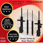 Monroe Oem Front Strut & Rear Shock For 2017-2020 Hyundai Elantra Lifetime Warr. New. Price: $309.98.
