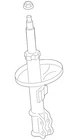 Genuine Lexus Suspension Strut 48510-80582 New. Price: $216.99.