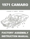 Jegs Factory Assembly Instruction Manual For 1971 Chevrolet Camaro New. Price: $24.99.