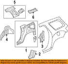 Gm Oem 07-17 Acadia Limited Quarter Panel Structure-inner 22980615 New. Price: $648.19.