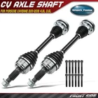 2X Front Left & Right Cv Axle Assembly For Porsche Cayenne 2011-2018 4.8L 3.6L New. Price: $126.19.