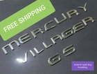 98-00 Mercury Villager Gs Rear Trunk Individual Emblem Logo Nameplate Decal Set Used. Price: $17.49.