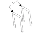 Genuine Ford U-bolt ML3Z-5705-A New. Price: $31.60.