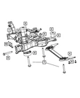 Genuine Mopar Cross-member Isolator Rear 5168149AB New. Price: $42.72.