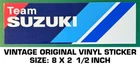 Team Suzuki Motorcycle - Vintage Original Vinyl Decal Sticker Racing Used. Price: $5.82.