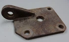 Triumph TR3 To TR4 Right Rear Leaf Spring Shock Mounting Plate, 674-530 Used. Price: $14.50.
